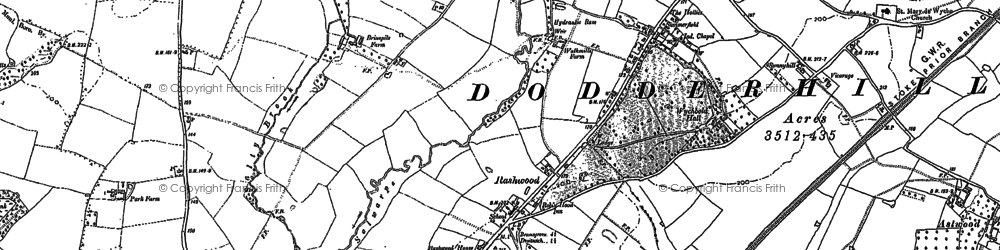 Old map of Rashwood in 1883