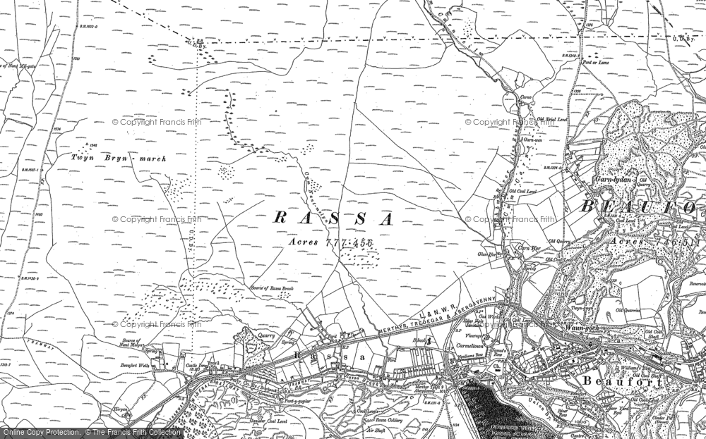 Old Map of Rassau, 1903 in 1903