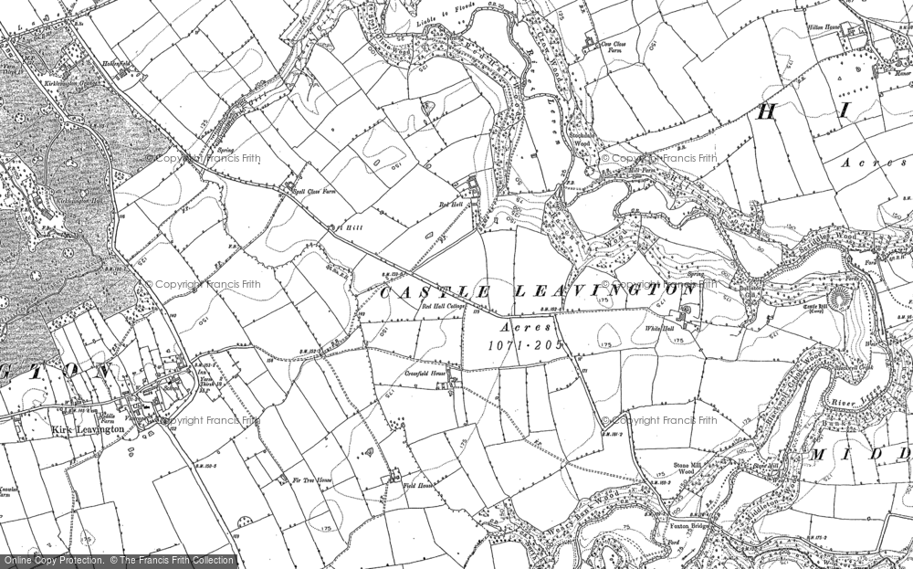 Old Map of Ravenscar Wood, 1913 in 1913