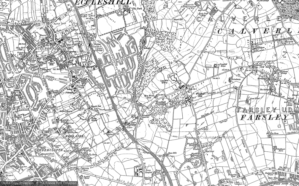 Old Map of Ravenscliffe, 1890 - 1892 in 1890