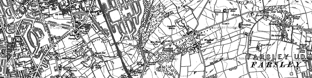 Old map of Ravenscliffe in 1890