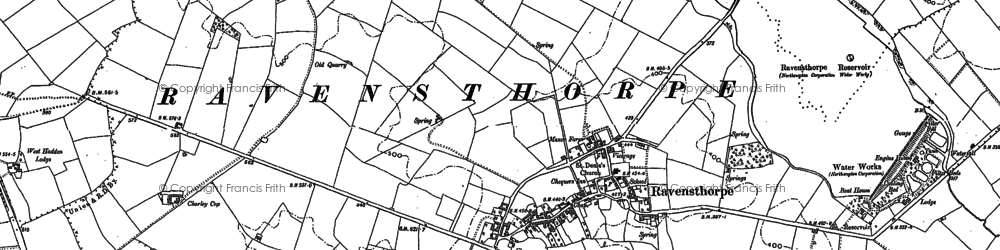 Old map of Ravensthorpe in 1884