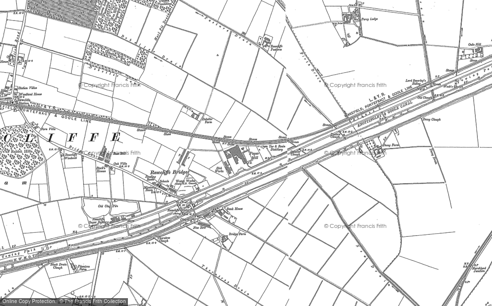 Old Map of Rawcliffe Bridge, 1904 in 1904