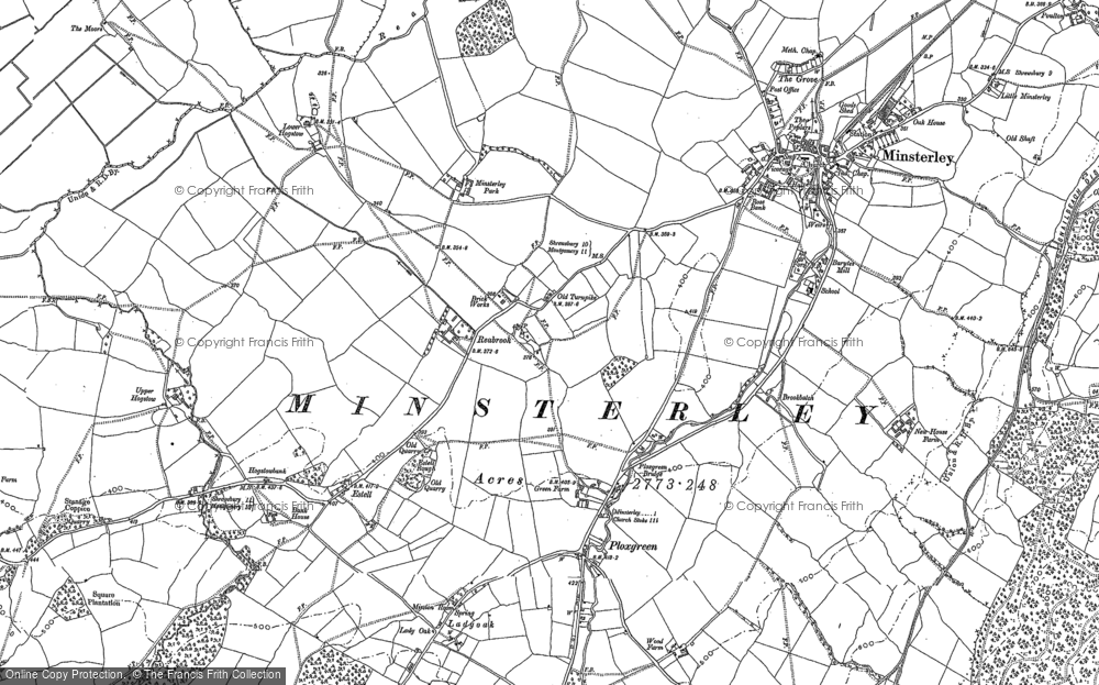 Old Map of Reabrook, 1881 - 1901 in 1881