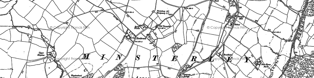 Old map of Reabrook in 1881