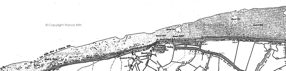 Old map of Reculver in 1906