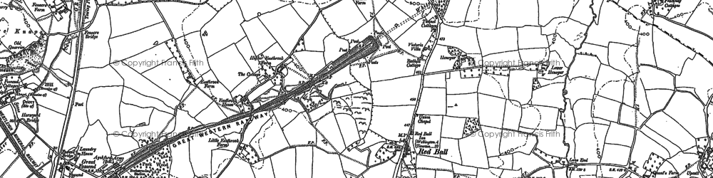 Old map of Broadways in 1903