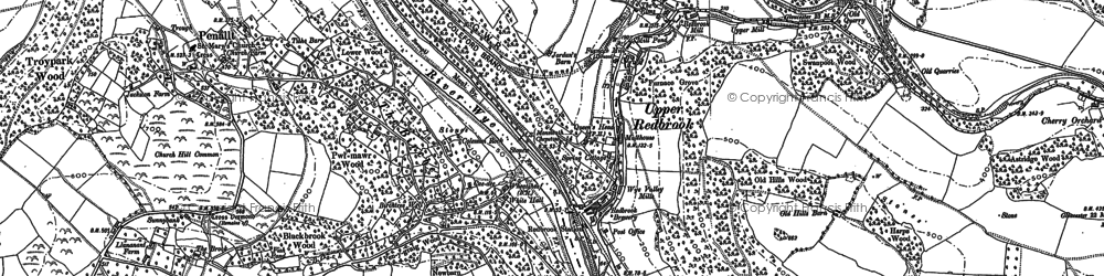Old map of Bunjups Wood in 1900