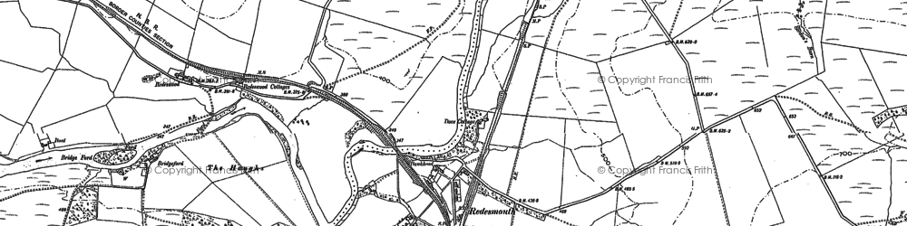 Old map of Bridgeford in 1895