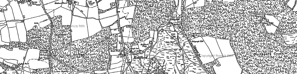 Old map of Titty Hill in 1895