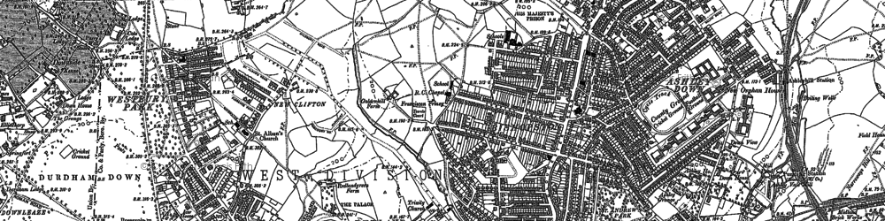 Old map of Redland in 1902