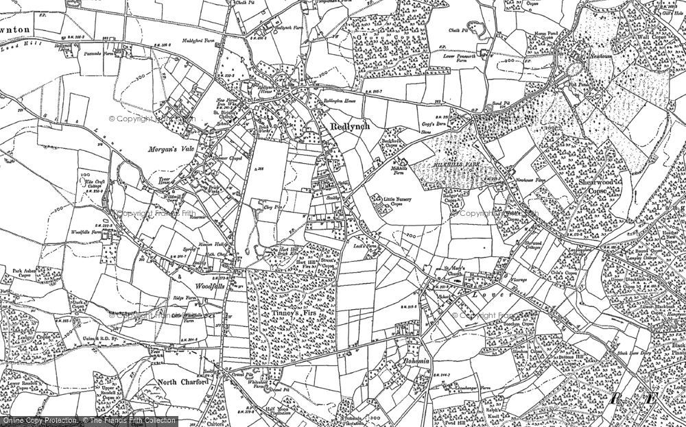 Old Map of Redlynch, 1900 in 1900