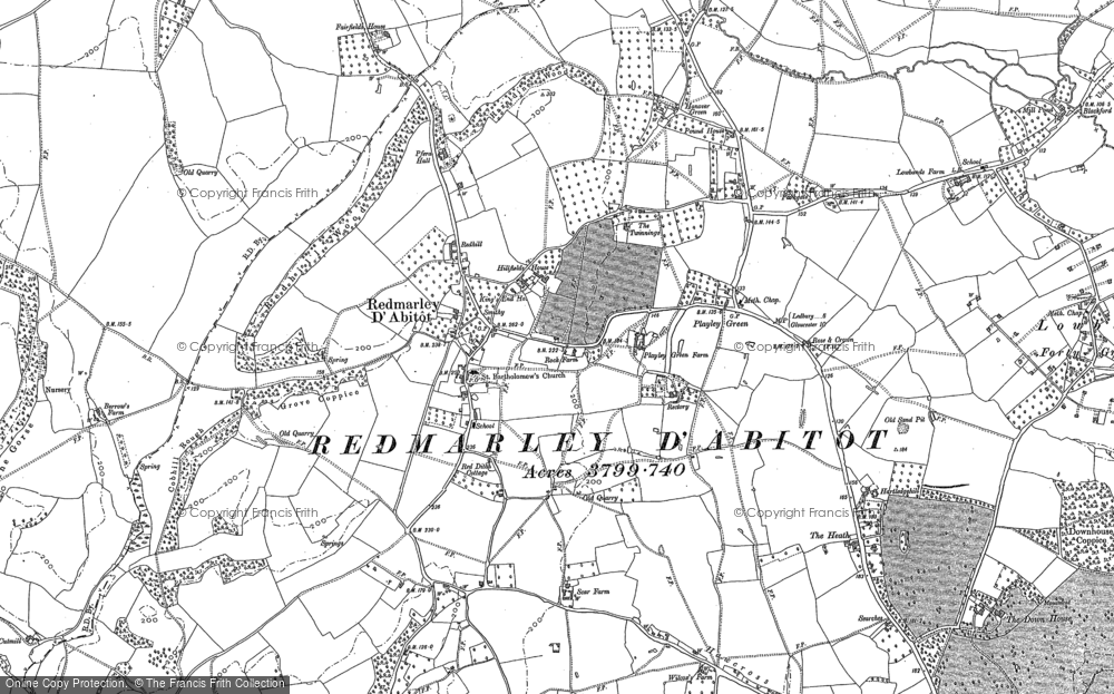 Historic Ordnance Survey Map of Redmarley D'Abitot, 1901