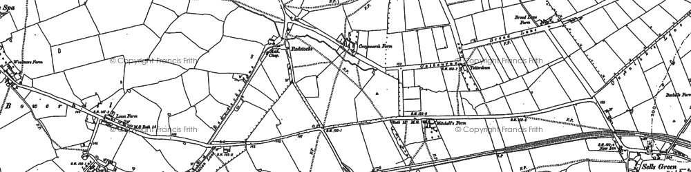 Old map of Redstocks in 1899