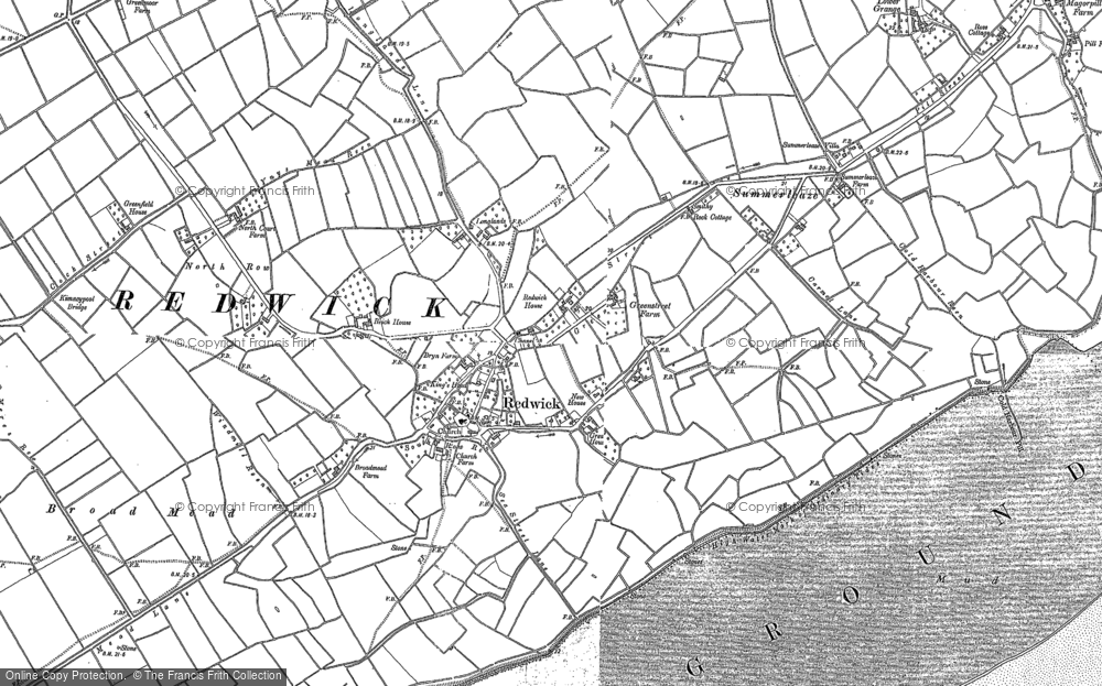 Old Map of Redwick, 1885 - 1900 in 1885