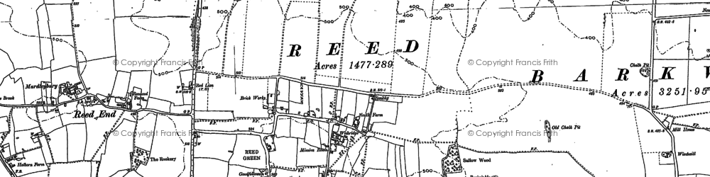 Old map of Chapel Green in 1896