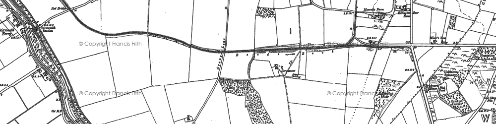 Old map of Reeds Beck in 1887