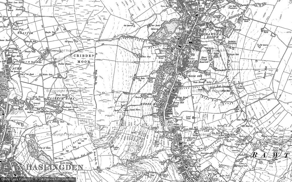 Old Map of Reeds Holme, 1891 - 1892 in 1891