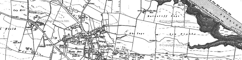 Old map of Reighton in 1888