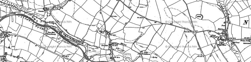 Old map of Rejerrah in 1906