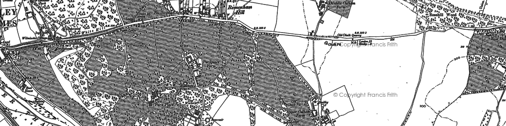 Old map of Remenham Hill in 1910