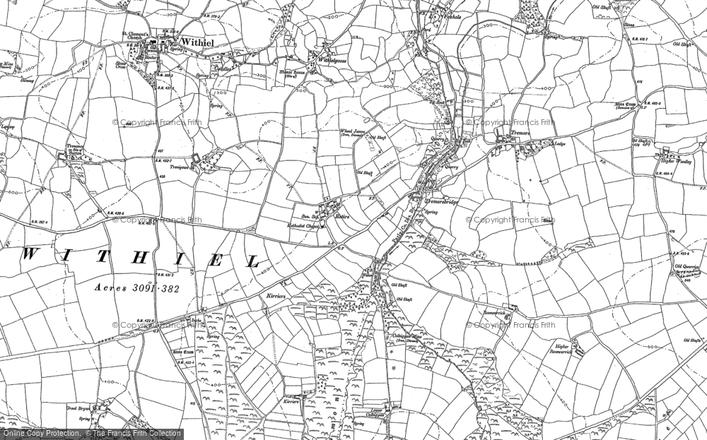 Old Map of Retire, 1880 in 1880