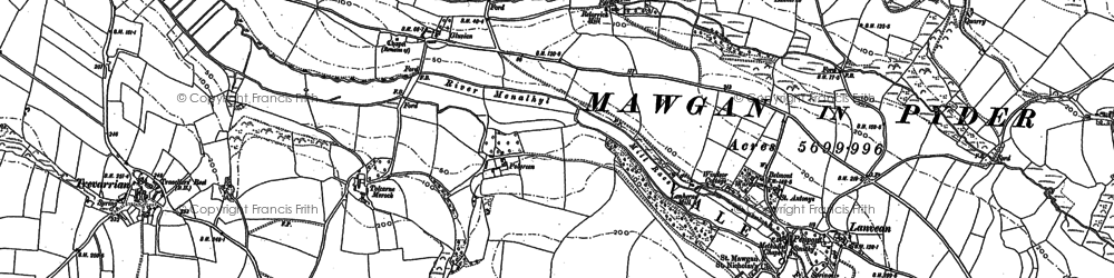 Old map of Retorrick Mill in 1880