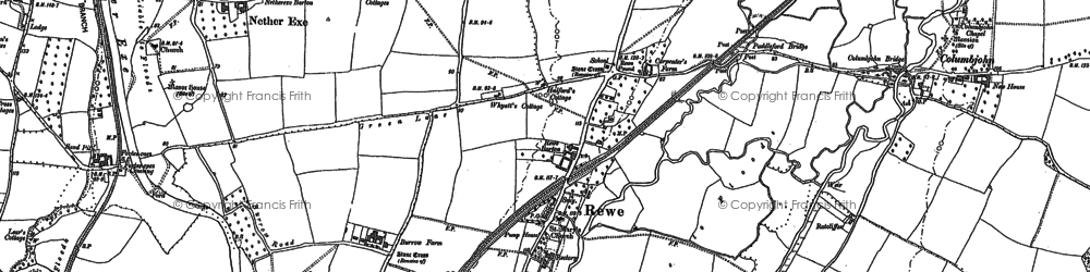 Old map of Columbjohn in 1888