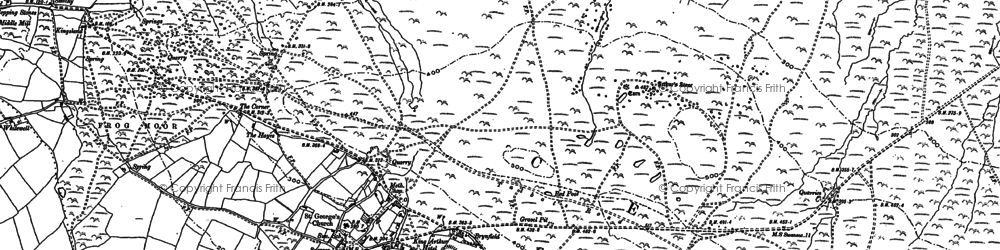 Old map of Reynoldston in 1896