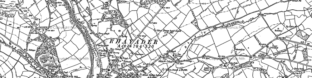 Old map of Nantserth in 1888