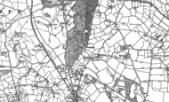 Old Map of Rhewl, 1874