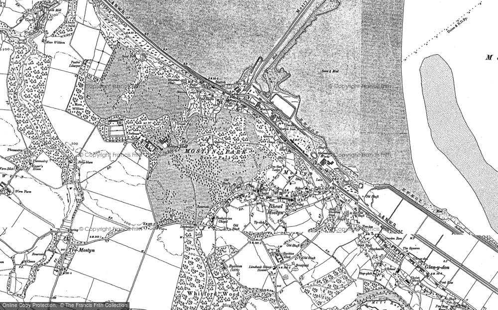 Old Map of Rhewl-Mostyn, 1898 - 1910 in 1898