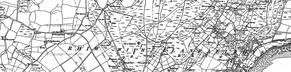 Old map of Tyn y Graig in 1888