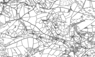 Old Map of Rhiwlas, 1910