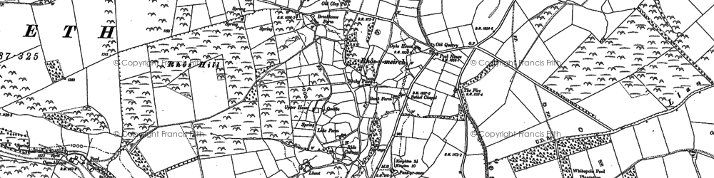 Old map of Rhos-y-meirch in 1887
