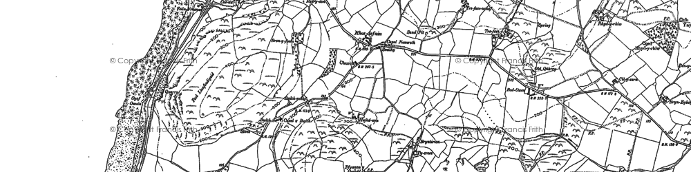 Old map of Bronclydwr in 1900