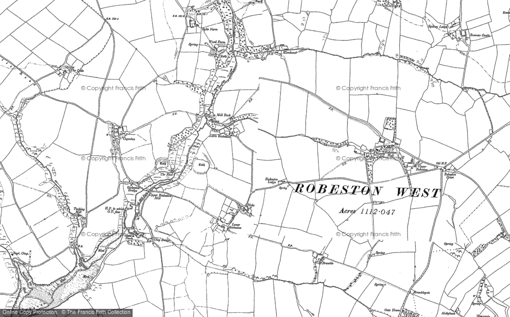 Old Map of Rickeston, 1906 - 1948 in 1906