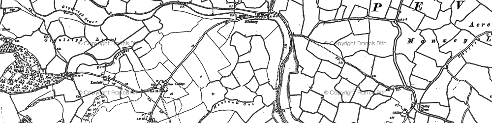 Old map of Rickney in 1908
