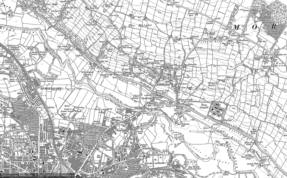 Old Map of Riddlesden, 1891 - 1892 in 1891