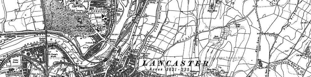 Old map of Ridge in 1910