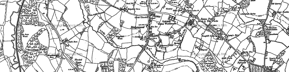 Old map of Ridgewood in 1898