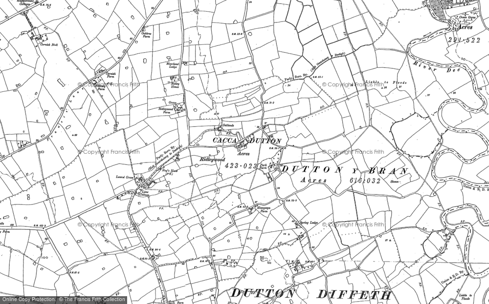 Old Map of Ridleywood, 1909 in 1909