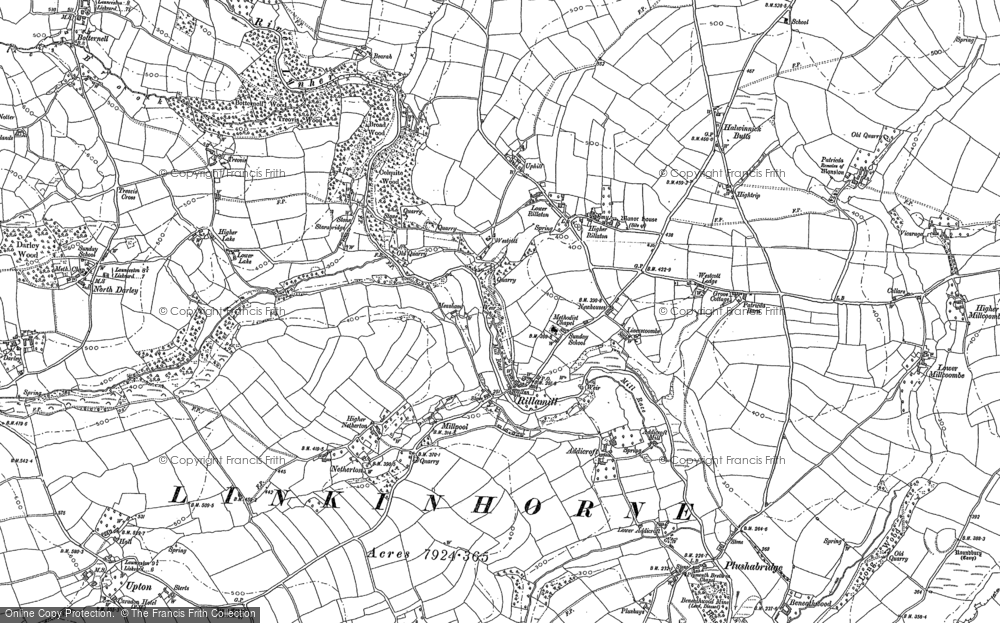 Old Map of Rillaton, 1882 in 1882