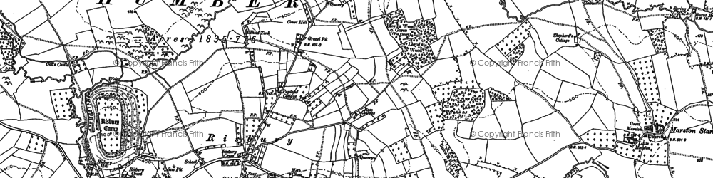 Old map of Risbury in 1885