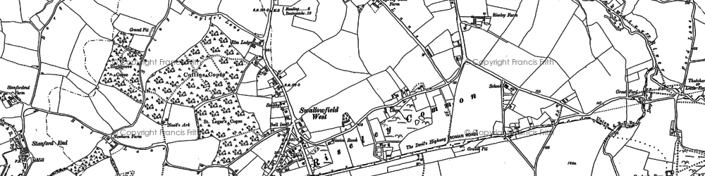 Old map of Riseley in 1909