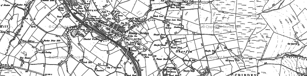 Old map of Sherfin in 1892