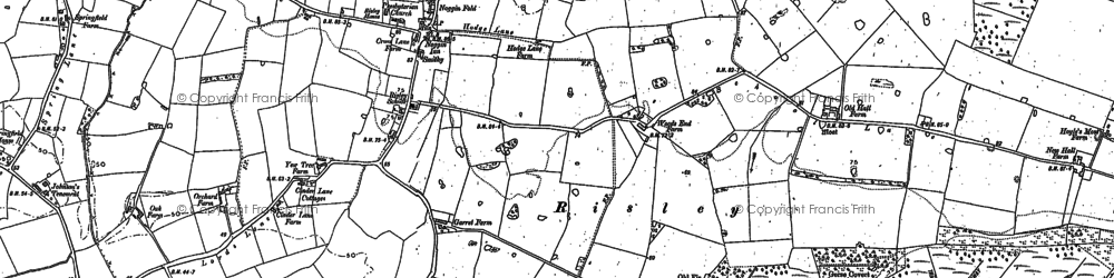 Old map of Risley in 1894