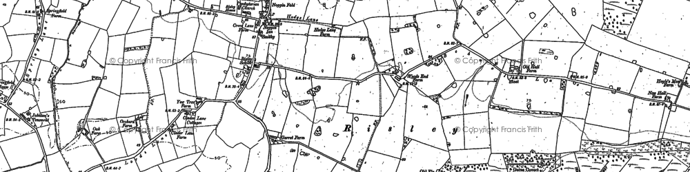 Old map of Locking Stumps in 1894