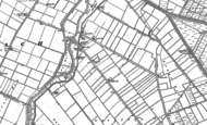 Old Map of River Bank, 1886