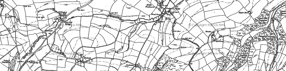 Old map of River Wash in 1886
